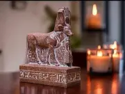 Apis Api Hapi Goddess Sculpture Figurine Hathor Protecting Psammitic Statue