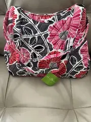 Vera Bradley Triple Compartment, Handbag Cherry Blossom Floral Bag NWT