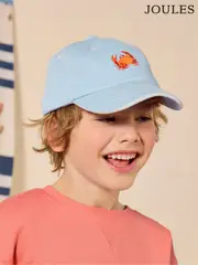 Joules Kids' Daley Blue Crab Cotton Baseball Cap (E00771) | $30