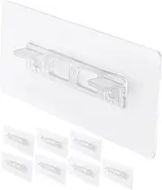 Generic 8pcs Long Partition Holder Shelves Shelf Gate Banister Adapter Gate with Cat Door Walk Through Crib Pegs Gate Locks for Outdoor Fence Extra Tall Pet Gate Transparent