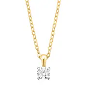Celebration 9ct Two Tone Gold Round Cut 0.5 CT Lab-Grown Diamond Pendant