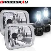 For Chevy Express Cargo Van 1500 2500 3500 Pair 7x6 5x7 LED Headlight Hi/Lo DOT (for: Chevrolet)