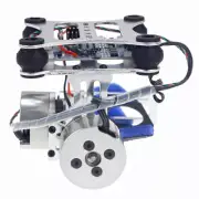 CNC Aluminum 2-axis Gimbal Camera Mount PTZ Steady w/ Brushless Motor Controller