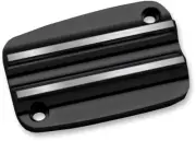 Covingtons Front Brake Master Cylinder Covers Black Finned C1175-B