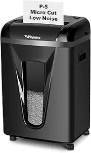 Wingwise 9-Sheet Micro Cut Paper Shredder for Office and Home, S3509