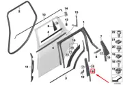 MINI CLUBMAN F54 Rear Rightg Door B-Column Cover 51357344194 7344194 NEW GENUINE