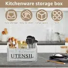 Wooden Kitchen Utensil Holder Sturdy Cooking Utensil Holder Detachable KoWom