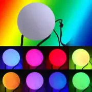 Battery-Operated LED Poi Balls Multi Coloured Light up Ball Belly Dance Party 1X