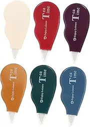 ARTIBETTER 6Pcs Cute Aesthetic Correction Tape Portable Tapes for Students Easy to Use No Shadows for School Supplies Compact for Classmates