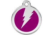 RED DINGO SOLID STAINLESS STEEL ENGRAVED CAT/DOG ID TAG - FLASH - PFP09
