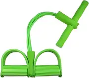 Pedal Exerciser Fitness Resistance Band Pull up Home Gym Equipment Pedal Workout Loop Bands Weights Elastic Abdomen Waist Stretch Exercise Set Foot Pedal Exerciser (Size : Green)