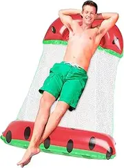 Inflatable Pool Floats | Swimming Pool Floats Water Hammock 4-in-1 Watermelon Lounge Drifter, Water Toy for Swimming Holidays Beach
