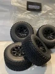 High-Performance 4-Pack Off-Road 12Mm Hex Rc Wheels and Tires - 1/10 Scale Rc