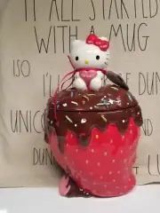 Blue Sky Hello Kitty Chocolate Strawberry Canister Jar, Valentine's day, NEW!