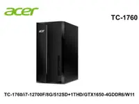 在飛比找彩虹3C優惠-ACER TC-1760 12核心獨顯電腦 (i7-1270