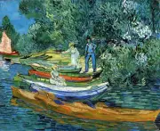Wooden Jigsaw Puzzles For Adults Rowing Boats on the Oise by Van Gogh 434 Pieces