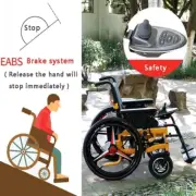Portable Electric Wheelchair for Adults Scooter Motorized Foldable & EABS Brakes