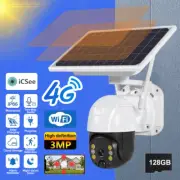 Home Security Camera Outdoor Solar Battery Powered Wireless Wifi Cam Pan Tilt