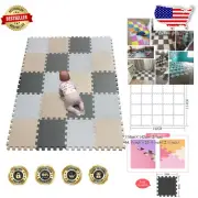 Customizable Waterproof Play Mats - Soft EVA Puzzle Tiles for Kids & Fitness