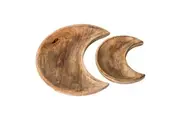 Crystal Wonderland Crescent Moon Wooden Bowl 30cm
