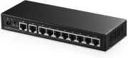 10Port Gigabit Ethernet Switch 8 Ports 100/1000Mbps 2Gigabit Uplink Support Vlan