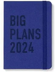 Letts of London Big Plans A6 Day to Page with Appointments 2024 Diary, Navy