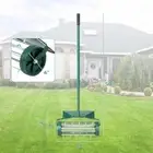18-Inch Rolling Lawn Aerator with Splash-Proof Fender – Garden Lawn Care Tool