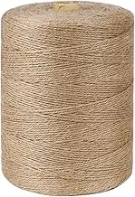 PH PERKHOMY Jute Twine String - 3600 FT Natural Thin Twine for Craft, Gardening, Gift Wrapping, Art, Wedding, Home Decoration, Packing, Christmas - 2mm (3Ply)