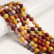 Mookaite Jasper Smooth Round Beads 4mm 6mm 8mm 10mm 12mm 15.5" Strand