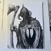 Death Dealer (Frank Frazetta) NEW Horror Original drawing By Frank Forte RARE