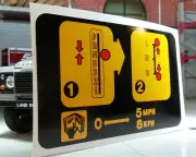 Land Range Rover Classic Warning Decal Automatic Transmission Auto Box BTR8626