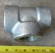 High Pressure 304 Stainless Steel 1-1/2" X 1-1/2" x 1-1/2" Tee