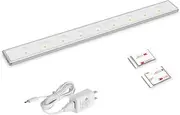 Solarlang LED Under Cabinet Light, Magnet Mounted Design, 15.7inch(40cm), 2.5W, CRI80+, Daylight White, USB Powered LED Closet Light Bar,Kitchen Cabinet dimmable Lights with Transparent Cover, 1 Pack