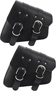 TOPPERFUN Professional Motorcycle Side Pouch Durable Synthetic Handlebar Bag for Storage Decoration Stylish Design for Motorbike Accessories Lightweight Practical