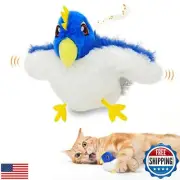 Toptakeit Flapping Bird Cat Toy not Flying for Bored Indoor Adult Cats, Chirp