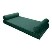 SLIPCOVER ONLY V5 Velvet Indoor Daybed Mattress Pillow Contrast Trim Full AD317