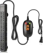 HiTauing 500W Aquarium Heater, 500W Submersible Fish Tank Heater with Over-Temperature Protection and Automatic Power-Off When Leaving Water for Saltwater and Freshwater (AU Plug Included)
