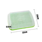 1 Set Sprout Dish Growing Pot Hydroponic Seedling Vegetable Beans Seeding Pot Ho