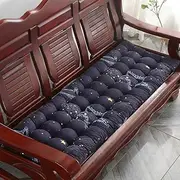 Thick Sun Lounger Cushion Portable Seat Mattress for Patio Chair Sofa Bench Blue 48x152 cm Relax in Comfort
