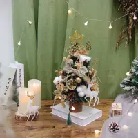 在飛比找momo購物網優惠-【KIRA與花花藝】PE法式質感聖誕樹/小/奶茶灰/桌上聖誕
