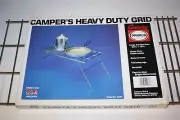 VINTAGE Foldable Campfire Grill Grate Camping Cooking Racks for Fire Pit USA