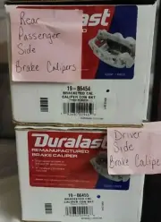2 Set- Disc Brake Caliper w Bracket CarQuest 19-B6454 & 19-B6455 Hyundai Elantra