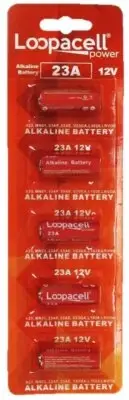 5 PCS FRESH Loopacell A23 23A/A23/E23A/GP23A/MN21 12V Alkaline Battery