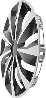 TOKIDNY 1pcs Automotive Wheel Hub Cover Universal Rim Caps for Car Plastic 15 inch Hubcap Wheel Covers Easy Installation White Rim Caps