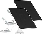 6W Solar Panel for Security Camera, 5V Solar Panel Charger for Outdoor Rechargeable Battery Camera, IP65 Waterproof Solar Panels with Adjustable Security Wall Mount, 9.8ft Cable(2 Pack)