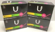 U By Kotex Click Compact Unscented Tampons-Super & Regular Absorbency, 180ct