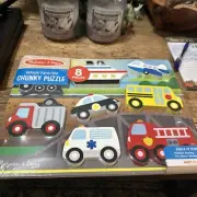 Melissa & Doug Vehicle Favorites Wood Chunky Puzzle 8-Piece #95019