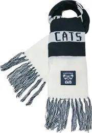 Geelong Cats Traditional AFL Bar Scarf Warm Winter Neckwear