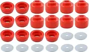 Lanliuhui Store Body And Cab Mount Bushing Kit Compatible With Sierra 1500 2500 1999-14 2WD 4WD 7-141(Red)