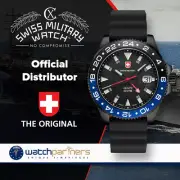 CX Swiss Military GMT NERO SCUBA Swiss watch PVD Case 2nd T/Zone Blk dial 27761